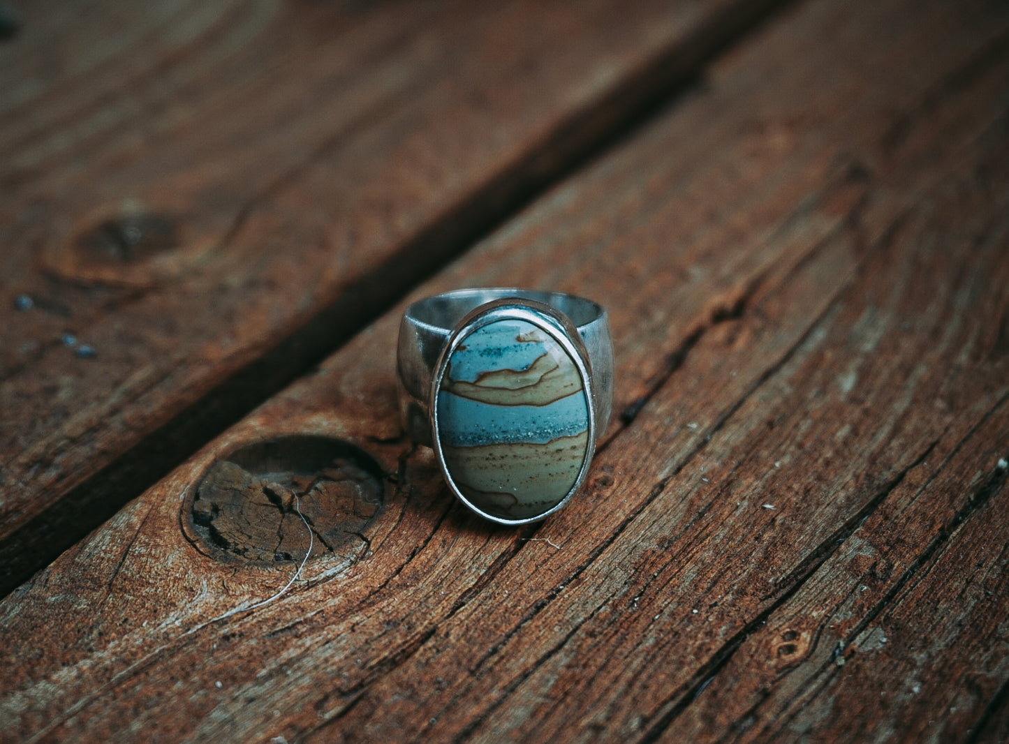 Succor Creek Jasper Ring-size 7.25