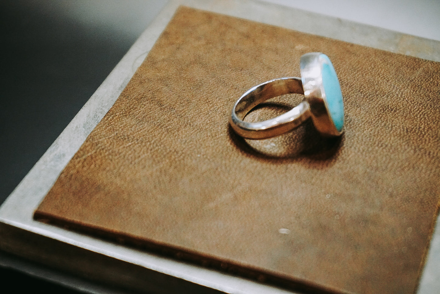 Turq Minimalist Ring | Size 5