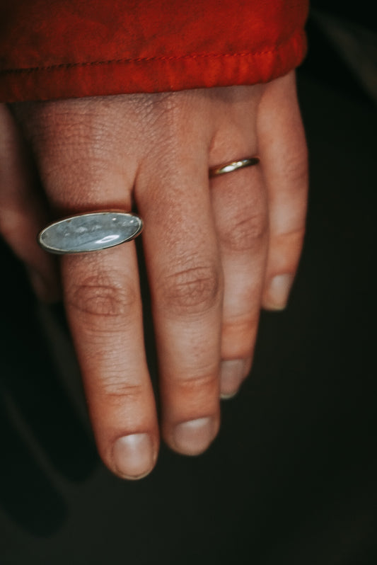 Moonstone Eye Ring I size 9