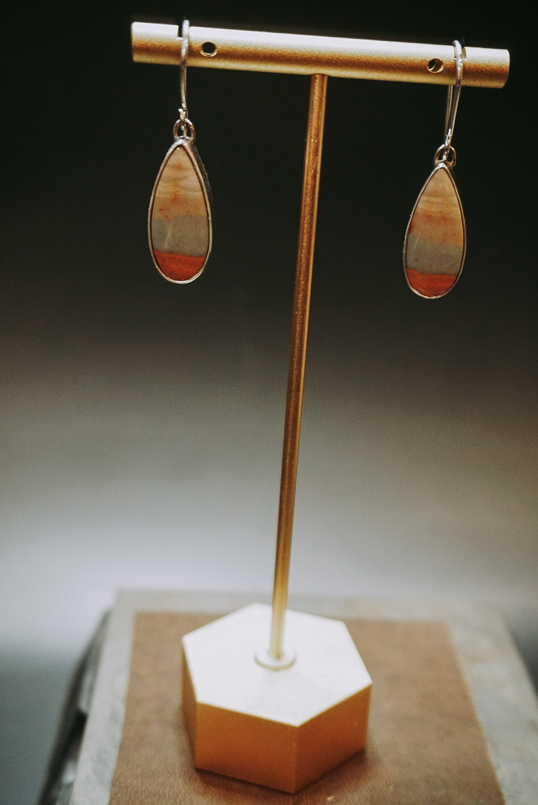 Jasper Dangler Earrings